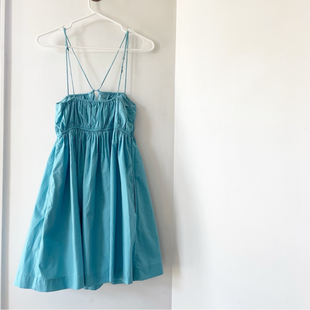 Abercrombie & Fitch Blue Strappy Babydoll Dress | Size Medium - Picture 6 of 10